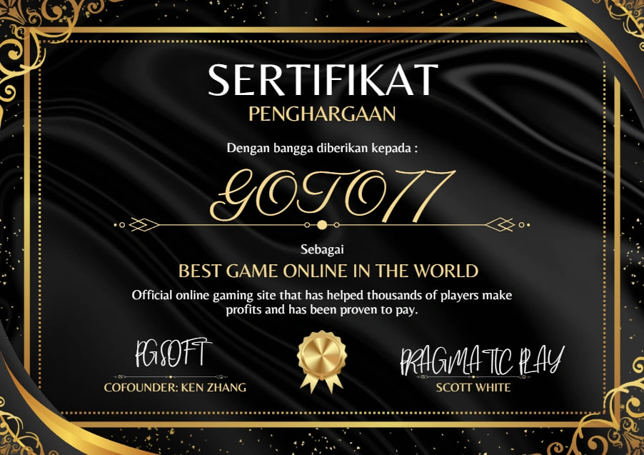 Goto77 sertifikat