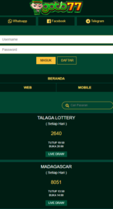dahboard Togel wa Goto77