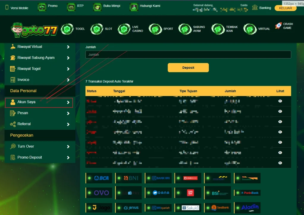 Setelah Password Direset